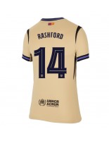Barcelona Marcus Rashford #14 Vieraspaita Naisten 2025-26 Lyhythihainen